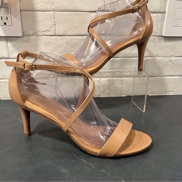 Thalia Sodi sz 11 Darria2 tan vegan strappy heeled sandals - Picture 4 of 16